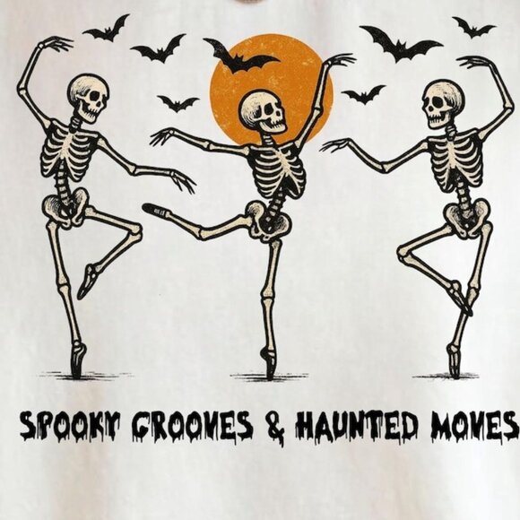 Dancing Skeleton Shirt, Halloween Party Tee - Picture 2 of 3